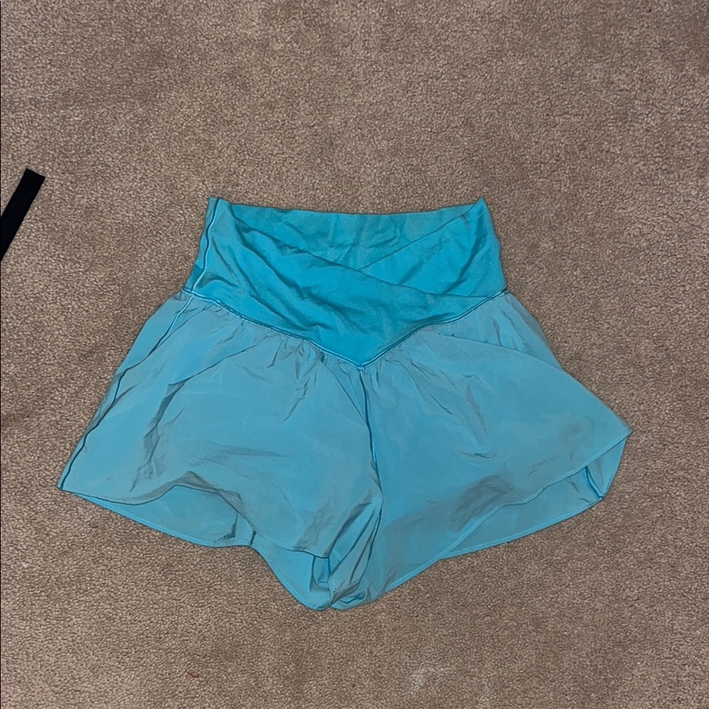 Aerie High Waist Blue Shorts